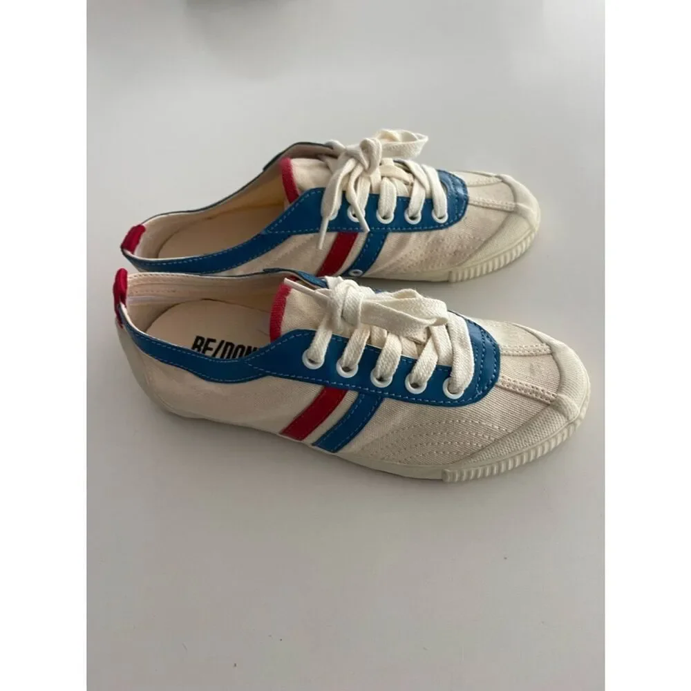 RE/DONE 90s Low Top Sneakers Size 6.5 or Eu 37 new/ small flaw